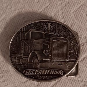 Vintage Freightliner Big Rig Belt Buckle by Tonkin